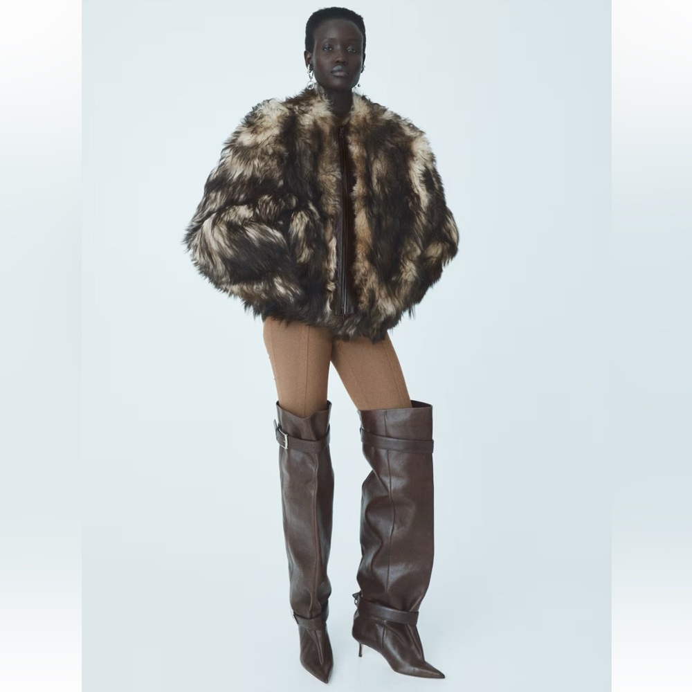H&M ORIGINAL REVERSIBLE SHEARLING JACKET